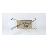 Barnard Clear Glass & Mirrored Gold Finish Dining Table Model DN00219 By ACME Furniture
